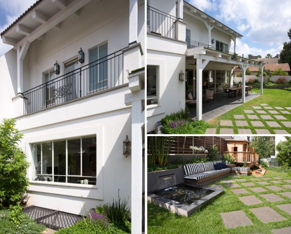 View of the garden at the Tel Aviv Home