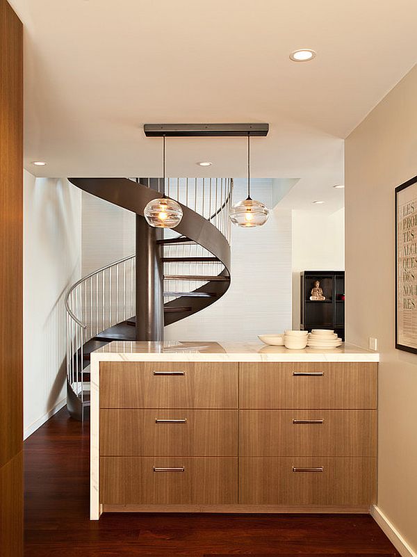 contemporary spiral staircase