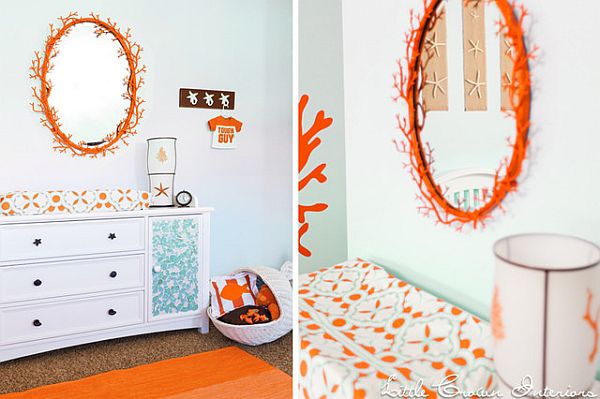 orange nursery room