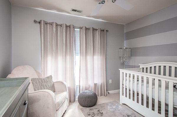 Mint and best sale grey nursery decor