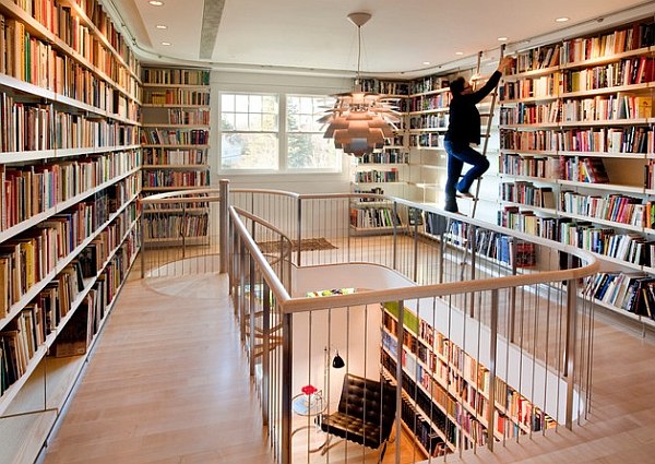 A perfect home library for the bibliophiles!