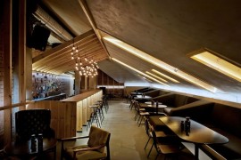 Ravishing ATTIC Bar Blends Rustic Textures With Contemporary Design