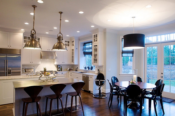 Cherner counter stools are perfect for the lower kitchen counters