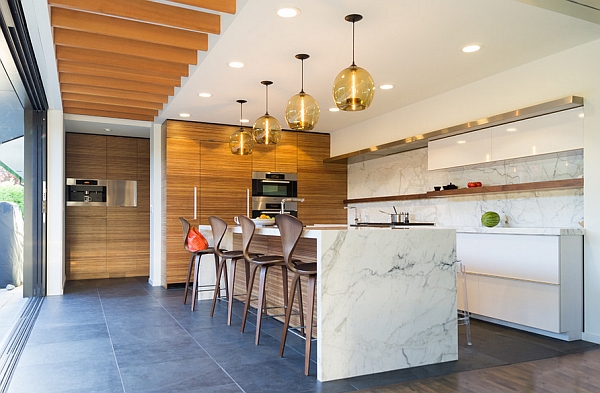 Cherner molded plywood bar stools for the modern kitchen