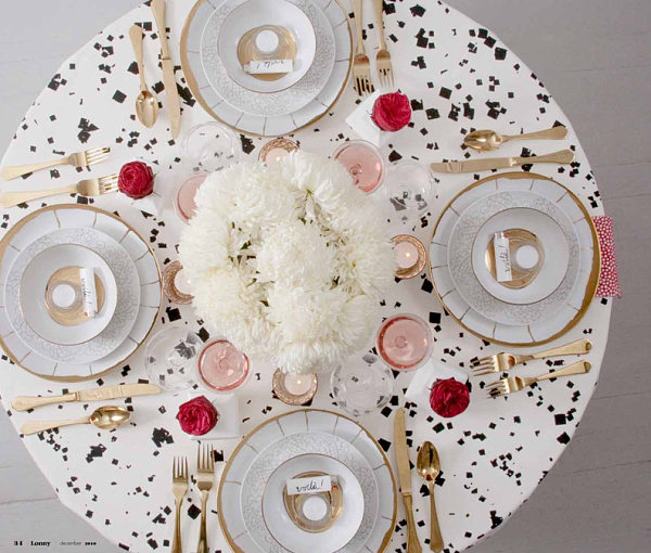 Chic holiday table