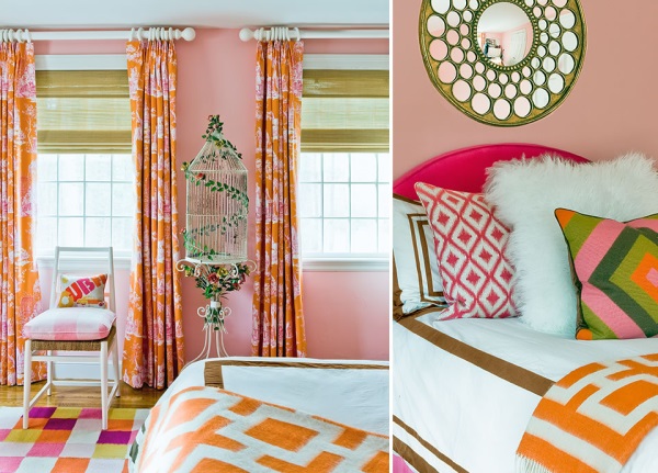 Colorful flourishes in a girl's bedroom