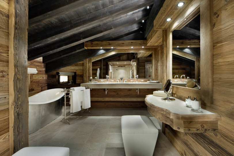 Contemporary bathroom in Alpine style