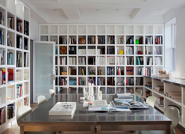 Contemporary office in white