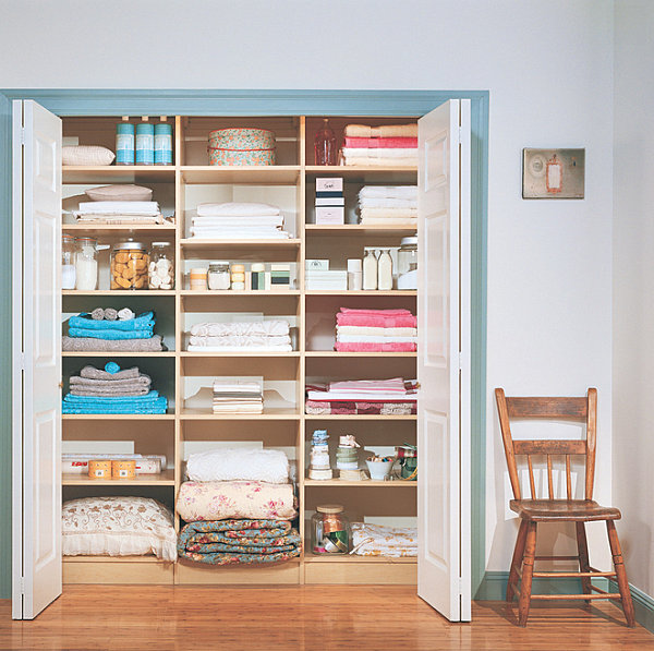 Design-worthy linen closet