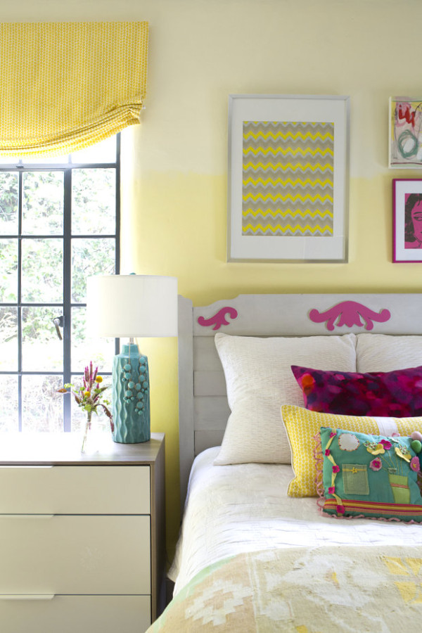 Eclectic design in a girl's room