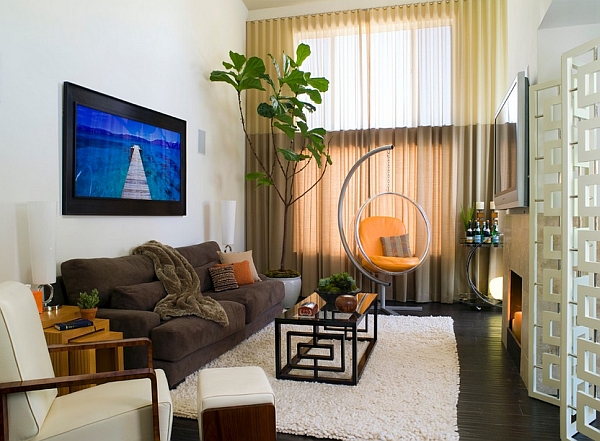 Elegant living room with an organic vibe