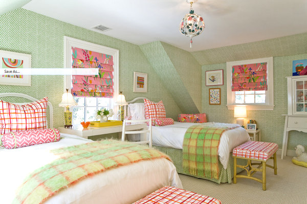 Elegant yet whimsical girls' room