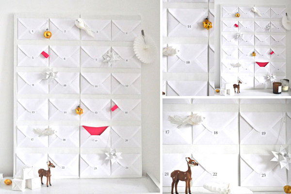 Envelope advent calendar