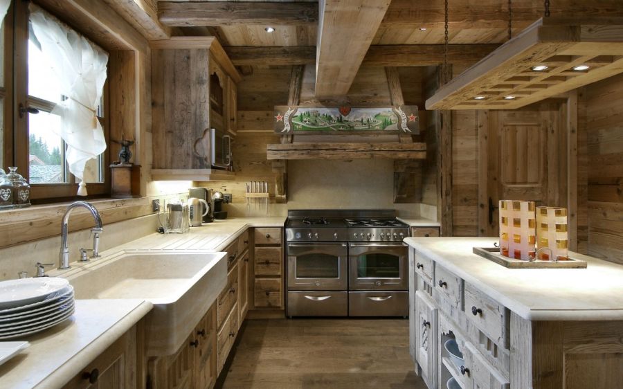 Ergonomic modern kitchen in the Chalet Pearl