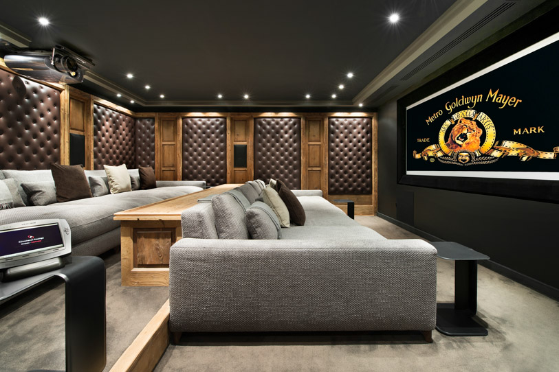 Expansive and stunning home theater in Chalet Edelweiss