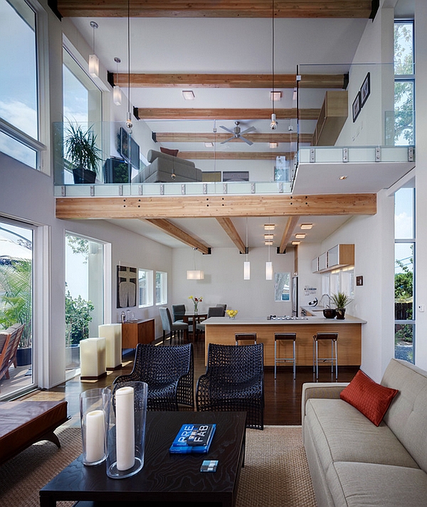 Minimalist Wooden Mezzanine Floor Design with Simple Decor