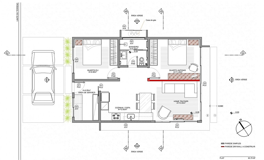 Floor plan of the stylish Box House