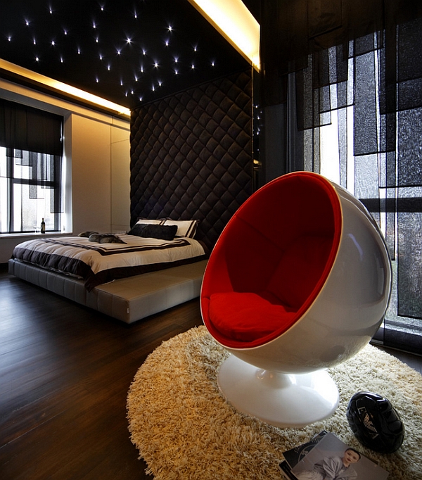 Futuristic Ball Chair looks perfectly at home in an out-of-this-world setting!