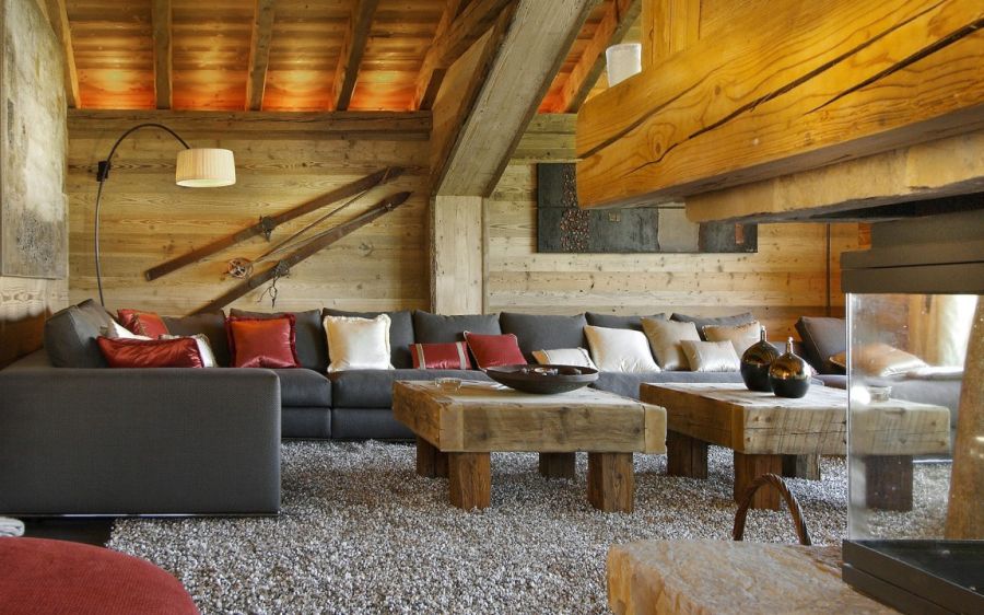 Generous seating space inside Chalet Pearl