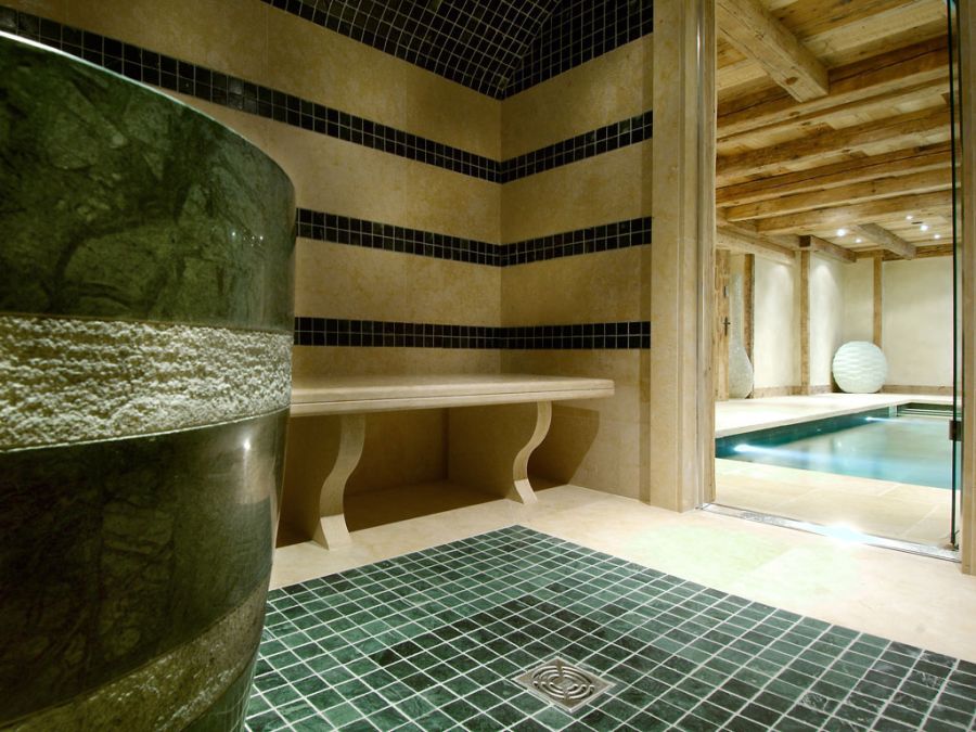 Get a relaxing sauna experience at the Alpine getaway