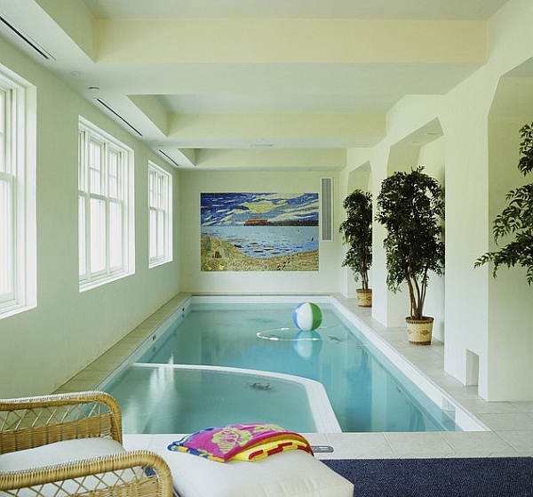 Indoor spa and pool create a more soothing setting