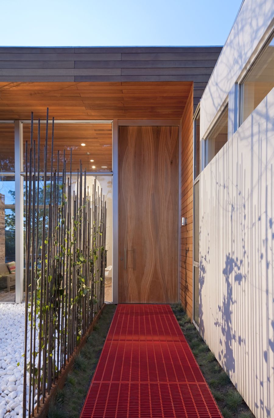 Innovate and stylish walkway at the Appleton Living house