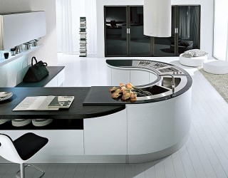 Trendy Contemporary Kitchen With Sizzling Style And Savvy Storage Space