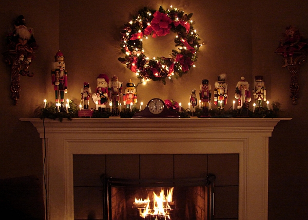 Make sure the mantel looks great even at night