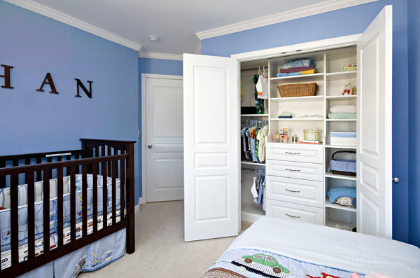 Beautifully designed nursery closet