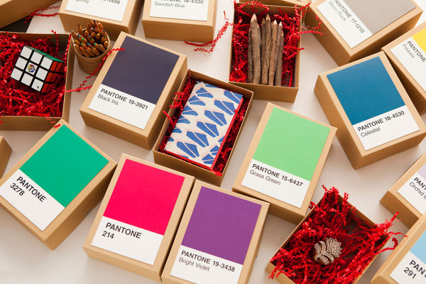 Pantone postcard advent calendar