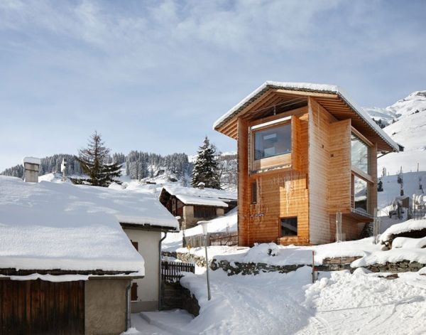 Peter Zumthors Vacation Home in Leis, Swiss Alps