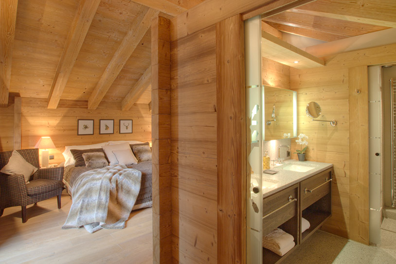 Plush bedroom of Chalet Emma