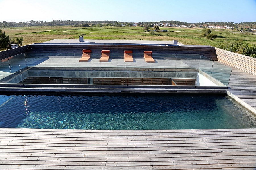 Private heated pool with luxurious deck space