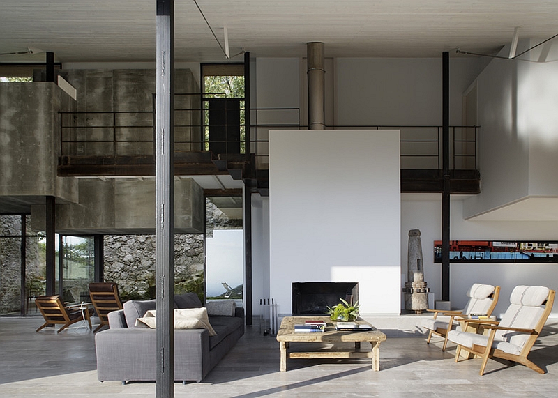 Spacious interior of the sustainable home