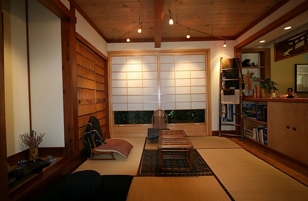 Stylish Asian inspired family room