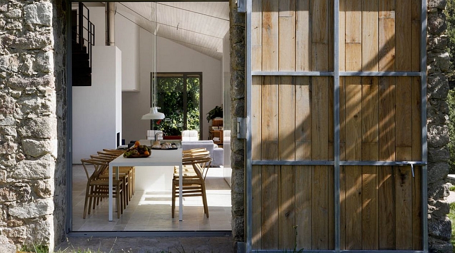 View of the kitchen indoors