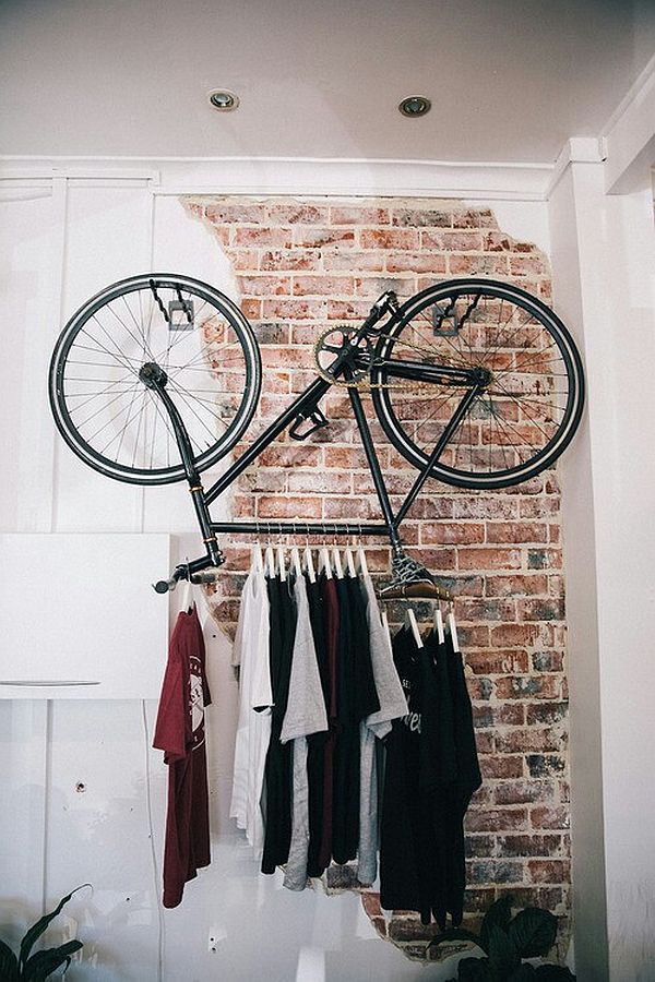 clothes hanger - bicycle rack