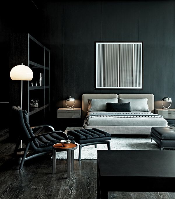 monochromatic bedroom decor