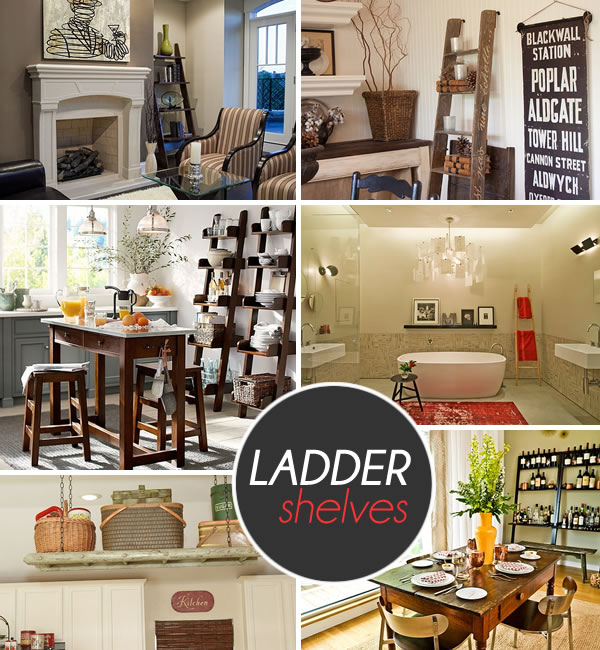 15 Creative Decorating Ideas Using an Old Wooden Ladder - LightLady Studio