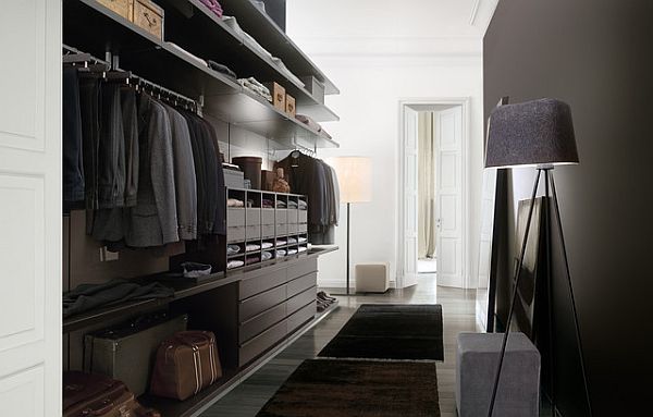 fancy walk in closet for men