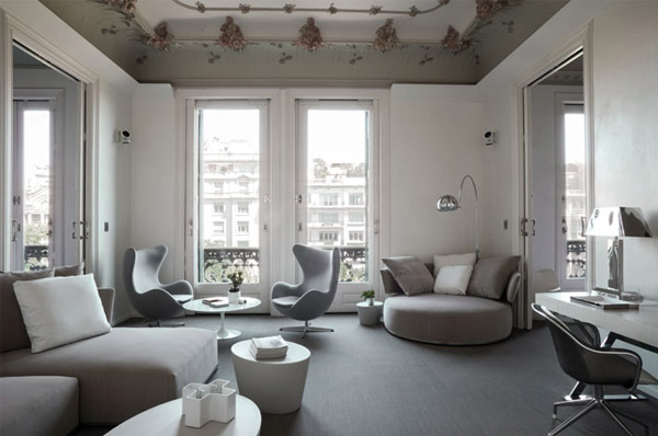 monochromatic living room design