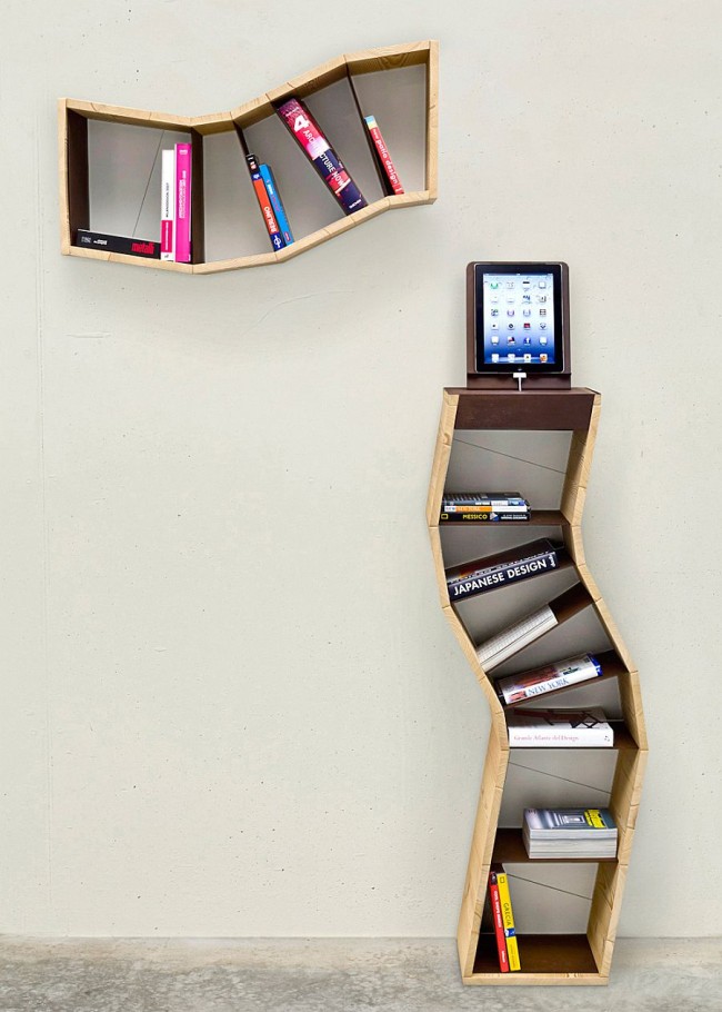 Space Saving Book Shelves and Reading Rooms
