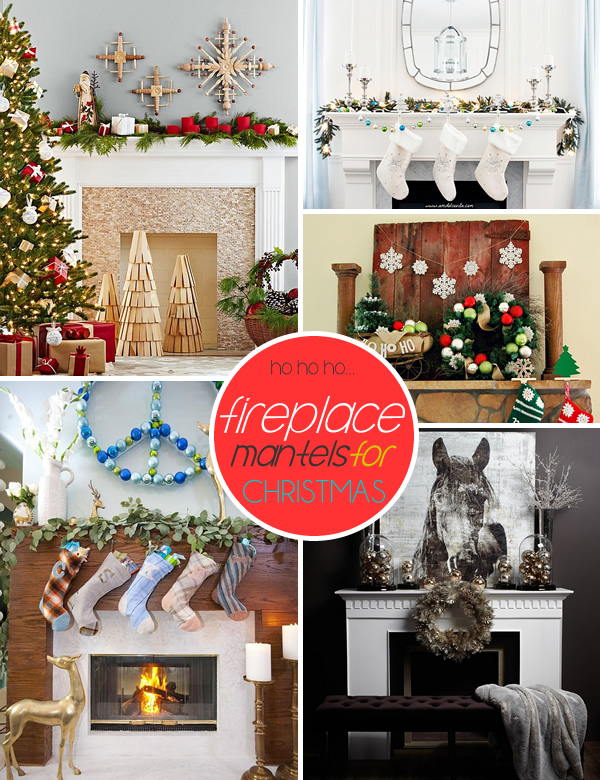 xmas fireplace mantle ideas