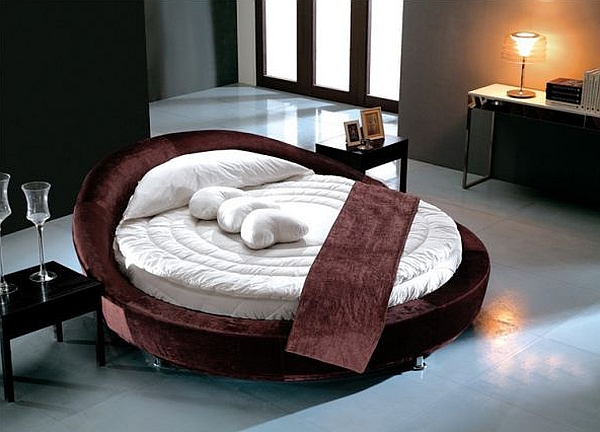 Add a touch of romance to the bedroom with the round bed