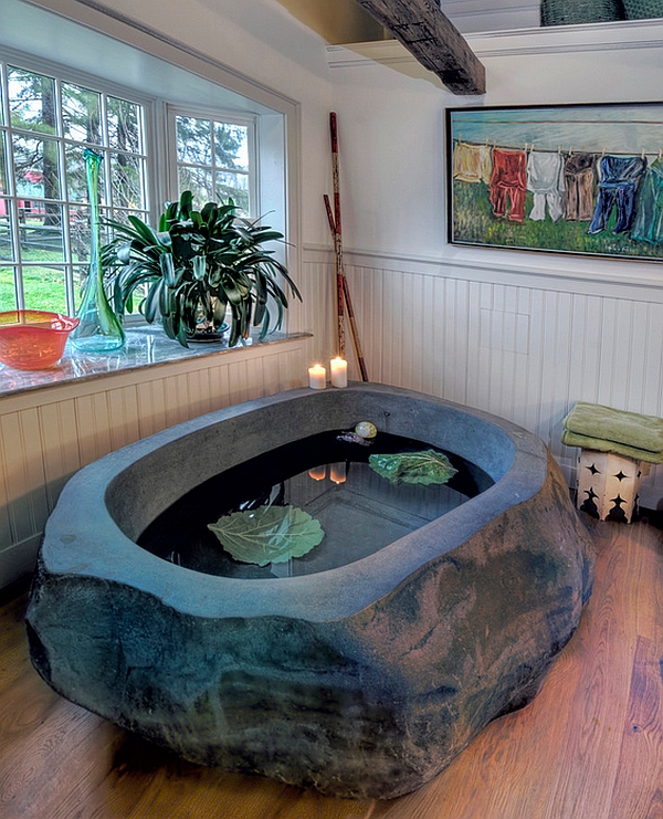 Audacious stone bathtub truly stands out from the pack!