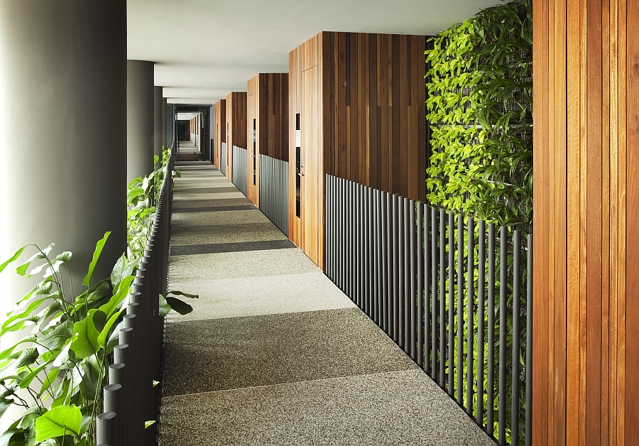 Balcony of the PARKROYAL flanked by greenery