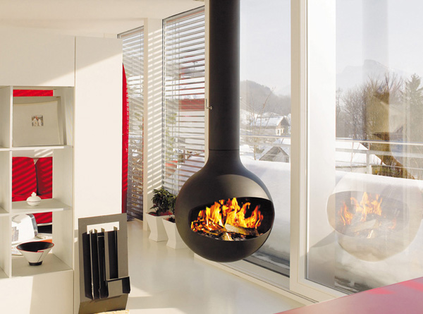 15 Hanging And Freestanding Fireplaces To Keep You Warm This