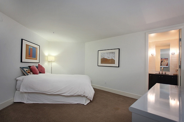 Beautiful bedroom in only white