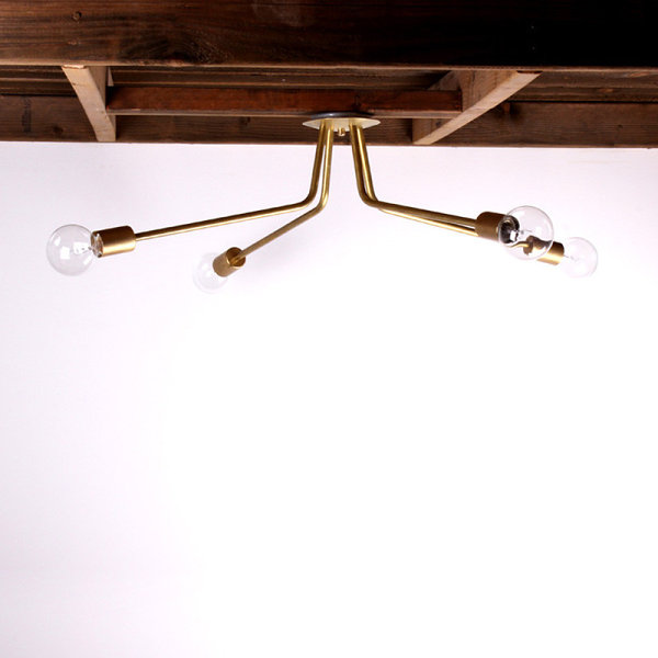 Brass ceiling light