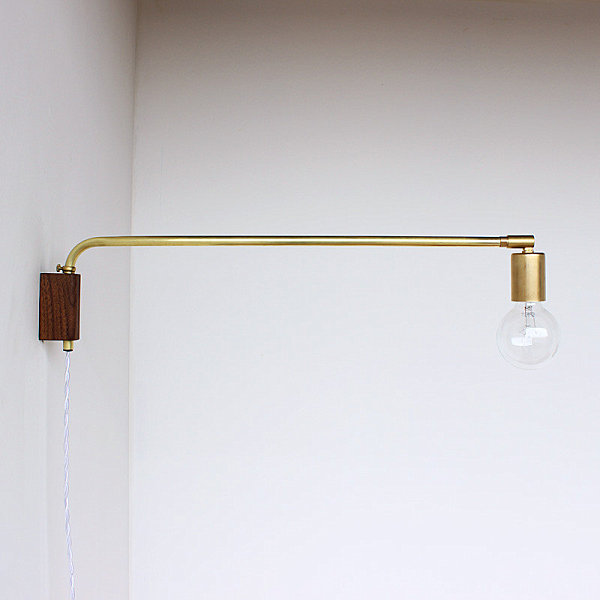 Brass swing lamp